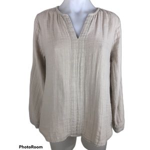 Soft Surroundings BEACH SIDE GAUZE TUNIC Blouse